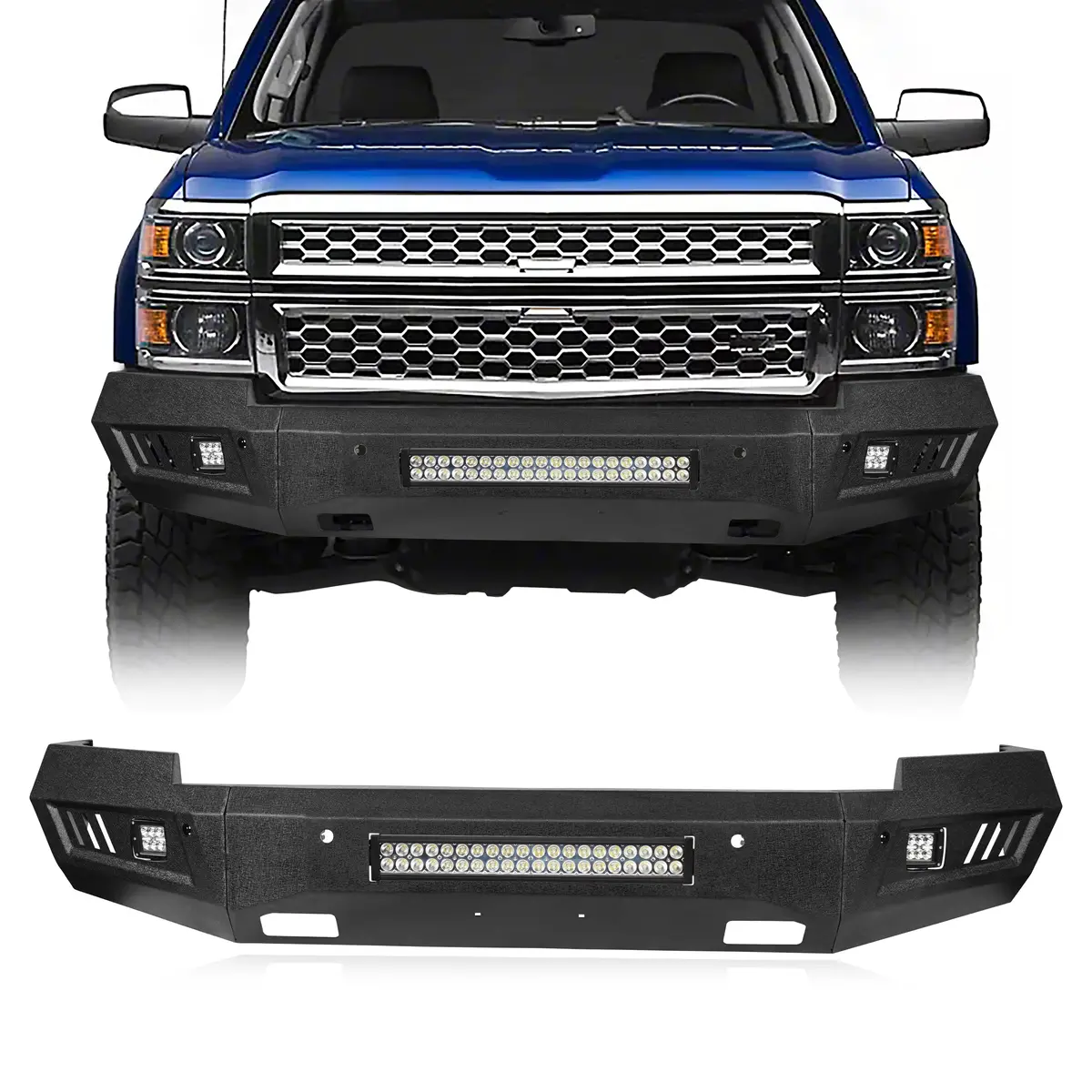 Hooke Road Chevrolet Front Bumper(14-15 Chevy Silverado 1500) - Hr 1