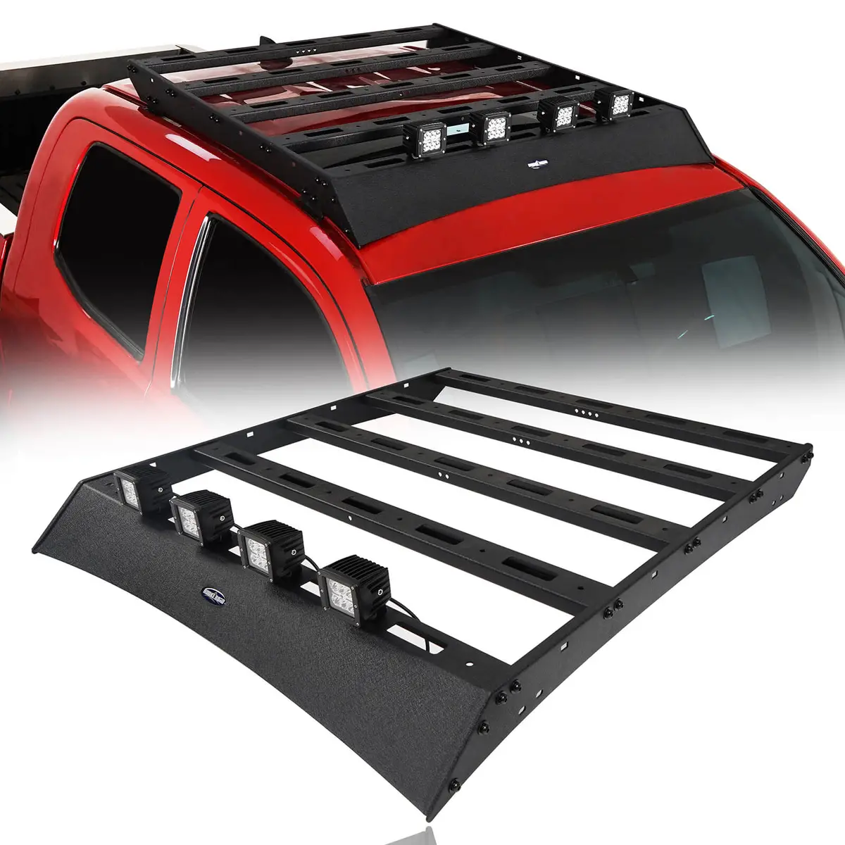 Hooke Road Tacoma Access Cab Roof Rack W/ Led Lights (05-23 Toyota Tacoma Gen 2/3) 1