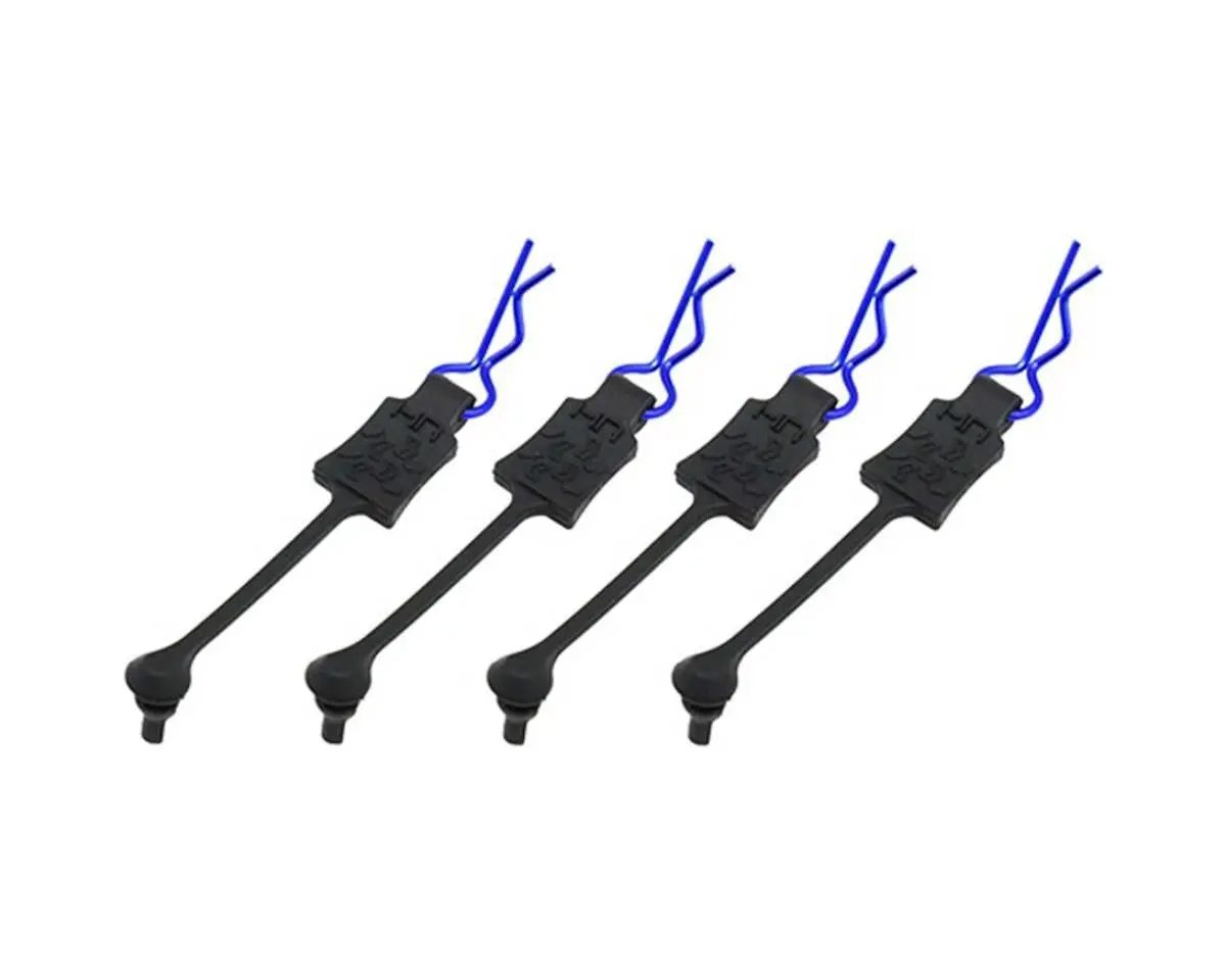 1/10 Body Clip Retainers (Blue) (4) 1