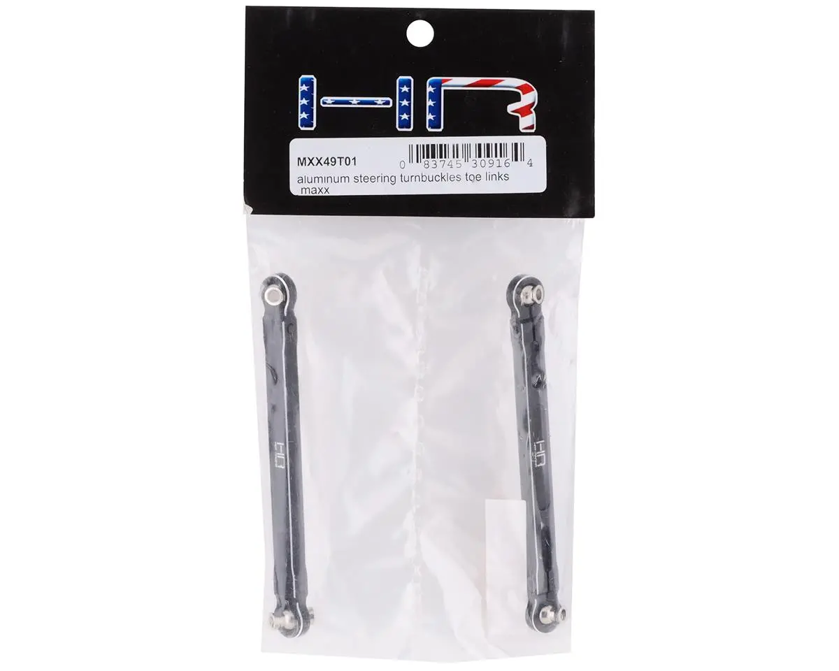 Maxx V1 Aluminum Steering Toe Links (Black) (2) 2