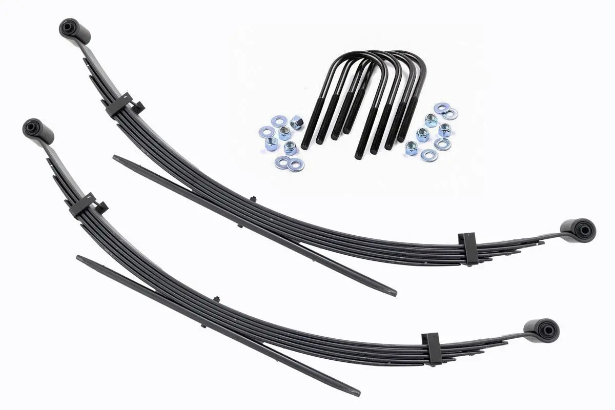 Rear 56 Inch Leaf Springs - 2 Inch Lift - Pair - Chevy/Gmc C20/K20 C25/K25 Truck 4Wd (77-87) 1