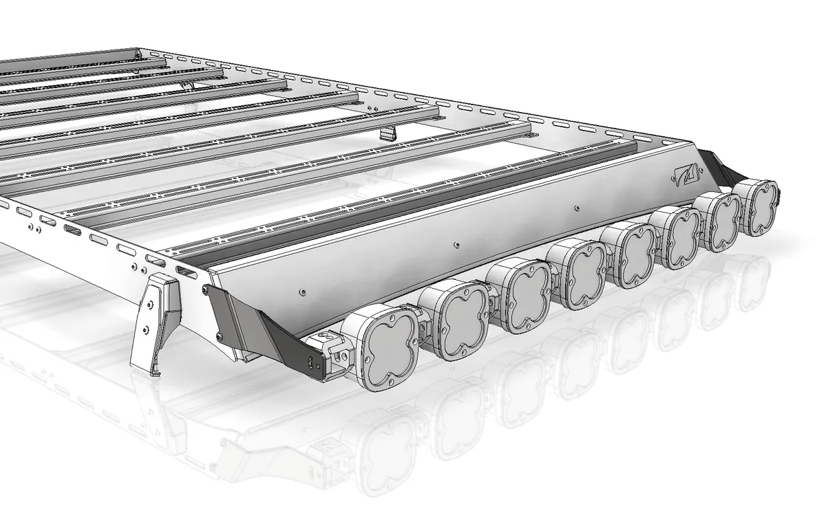 Linkable Light Bar Roof Rack Brackets For Baja Designs 1