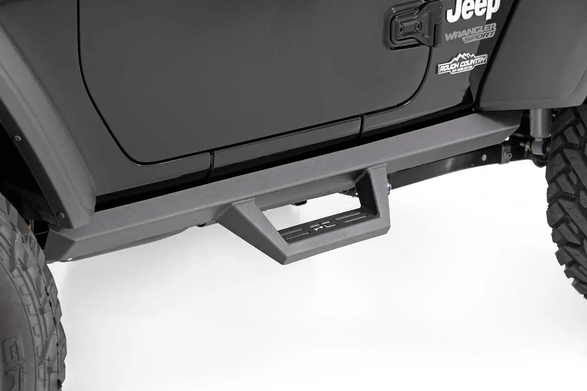 Contoured Drop Steps - 2 Door - Jeep Wrangler Jl 4Wd (2018-2024) 1