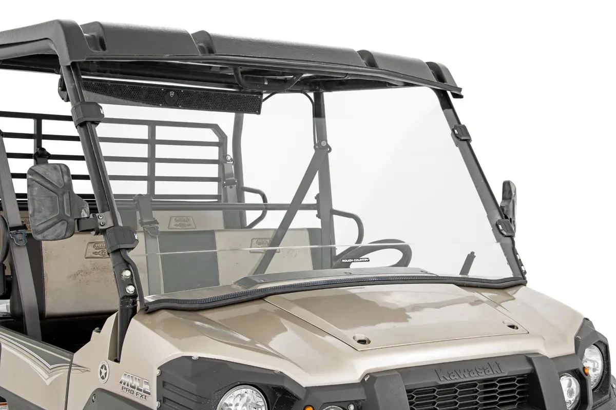 Full Windshield - Scratch Resistant - Kawasaki Mule 1