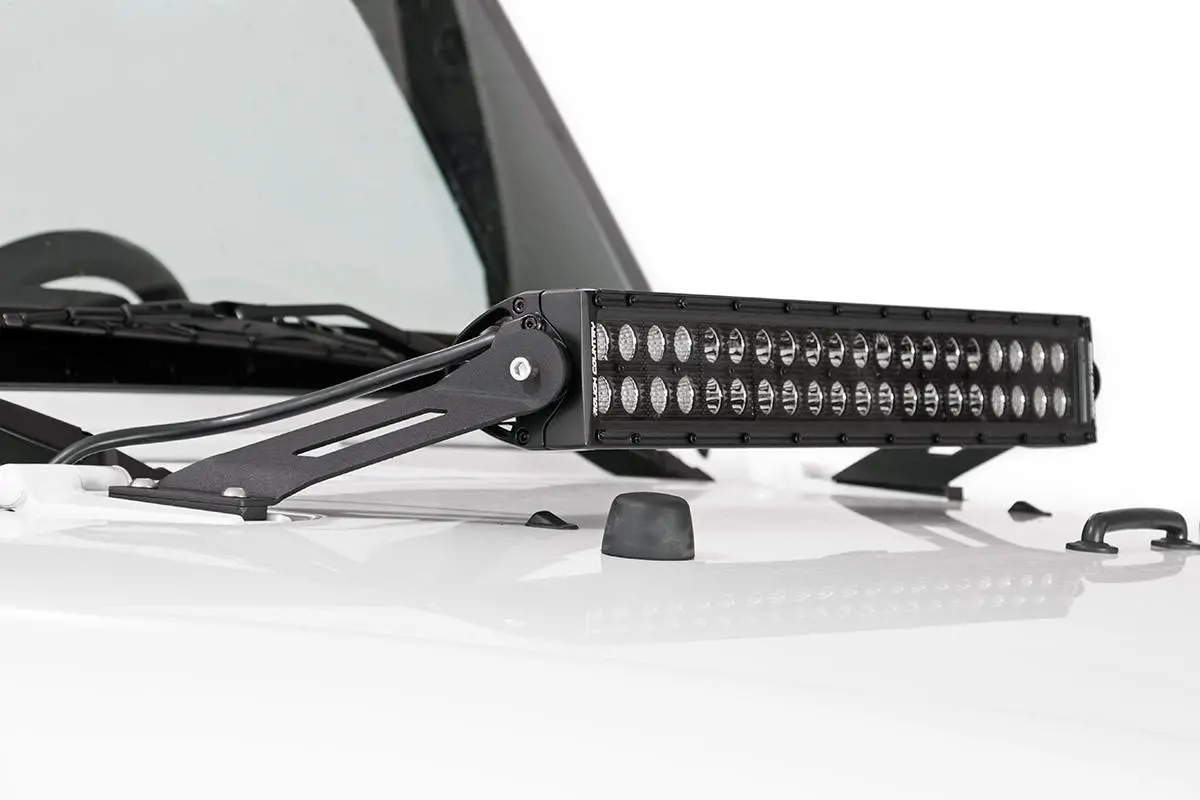 Led Light Mount - Hood - 20 Inch - Jeep Wrangler Jk/Wrangler Unlimited (07-18) 1
