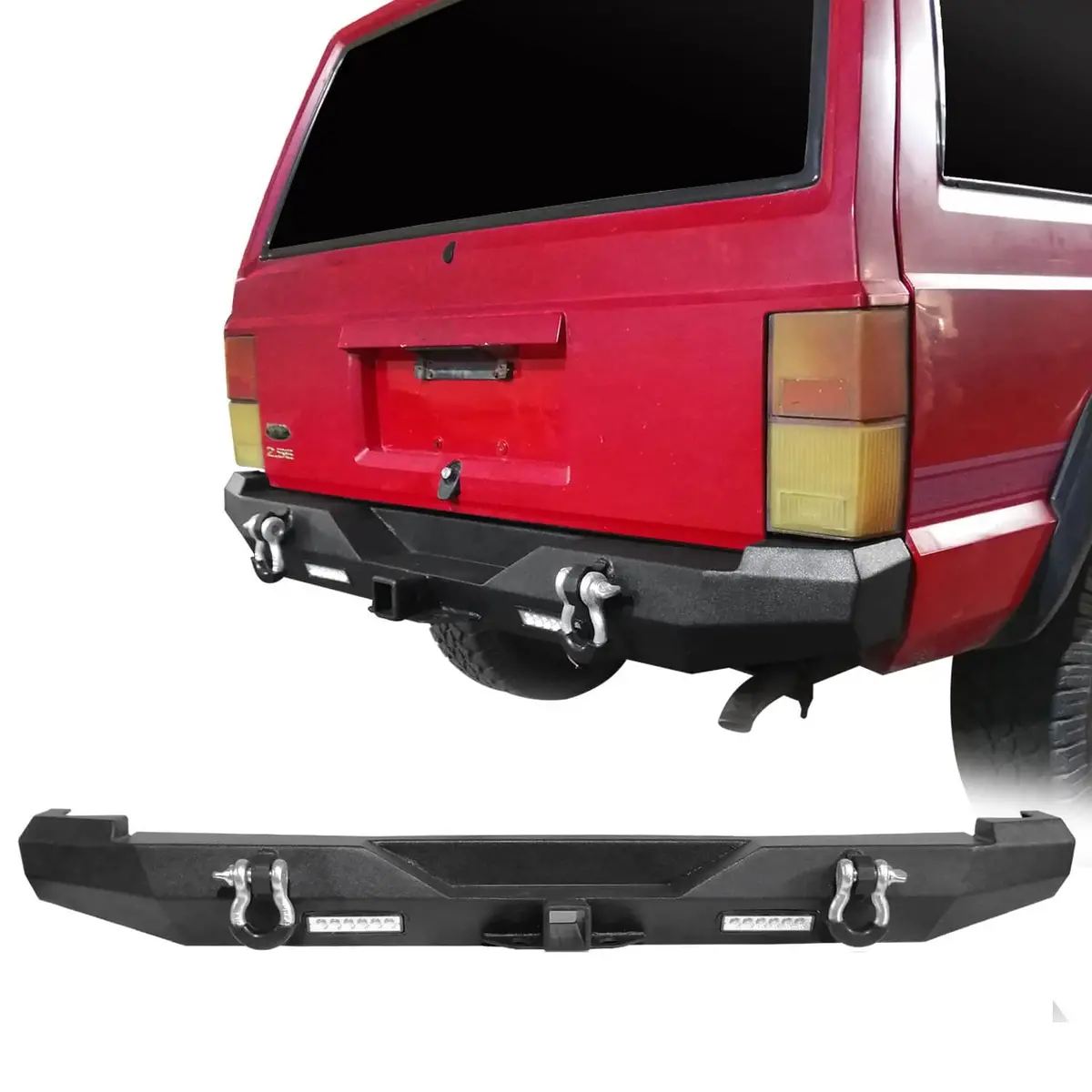 Hooke Road Discovery Rear Bumper W/Led Floodlights(84-01 Jeep Cherokee Xj) 1