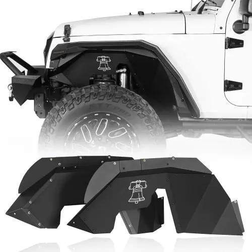 Aluminum Front Inner Fender Liners (07-18 Jeep Wrangler Jk) - Hooke Road 1