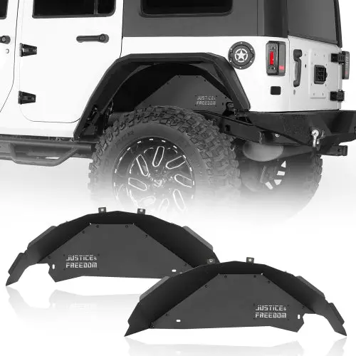 Aluminum Rear Inner Fender Liners (07-18 Jeep Wrangler Jk) - Hooke Road 1