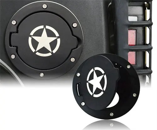 Jeep Jk Gas Cap Cover Fuel Filler Door (07-18 Jeep Wrangler Jk & Unlimited) - Hooke Road 1