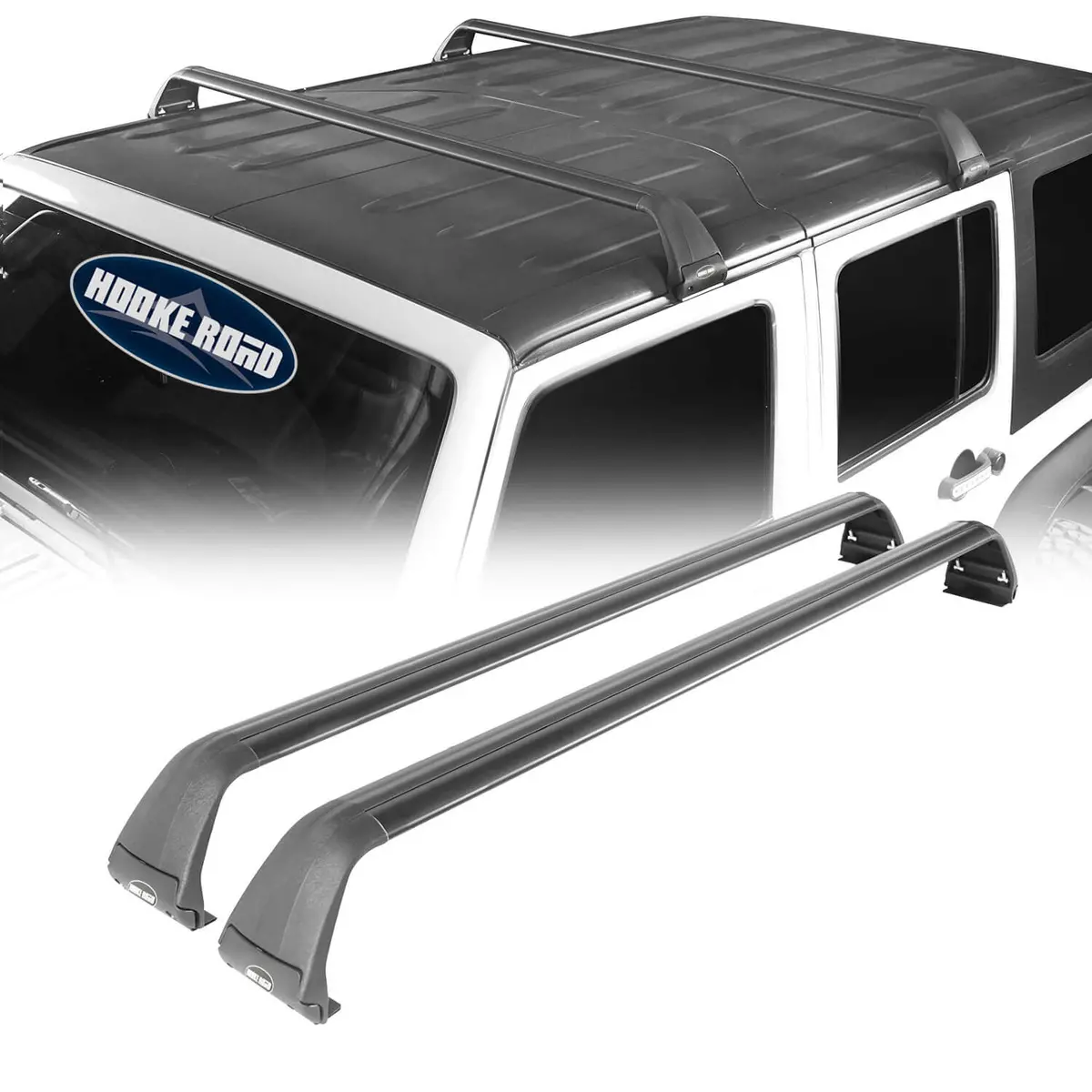 Hooke Road Roof Rack Aluminum Alloy(07-23 Jeep Wrangler Jk Jl  Jeep Gladiator Jt) 1
