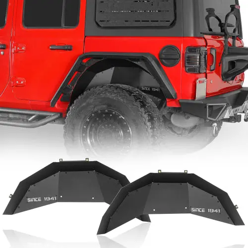 “Since 1941 ” Aluminum Rear Wheel Well Liners (18-26 Jeep Wrangler Jl) - Hooke Road 1