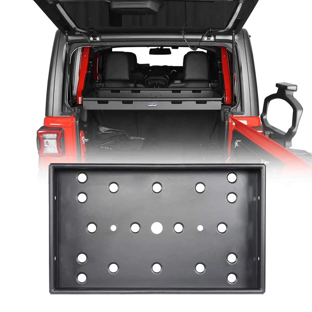 Hooke Road Interior Cargo Rack(18-26 Jeep Wrangler Jl 4 Doors Hardtop & Sky One-Touch Power Top) 1
