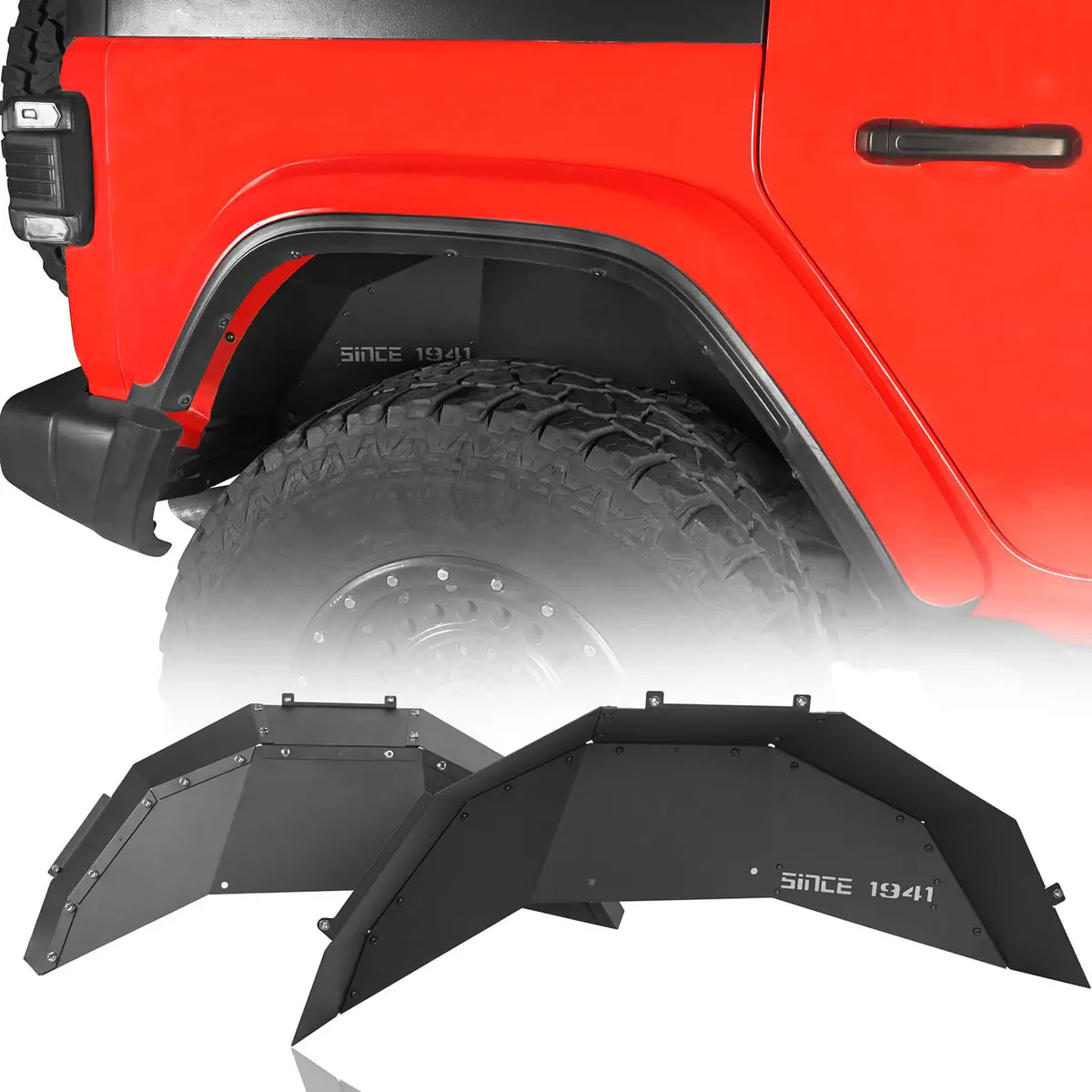 Jeep Jl “Since 1941 ”Rear Fender Liners(18-26 Jeep Wrangler Jl) - Hooke Road 1