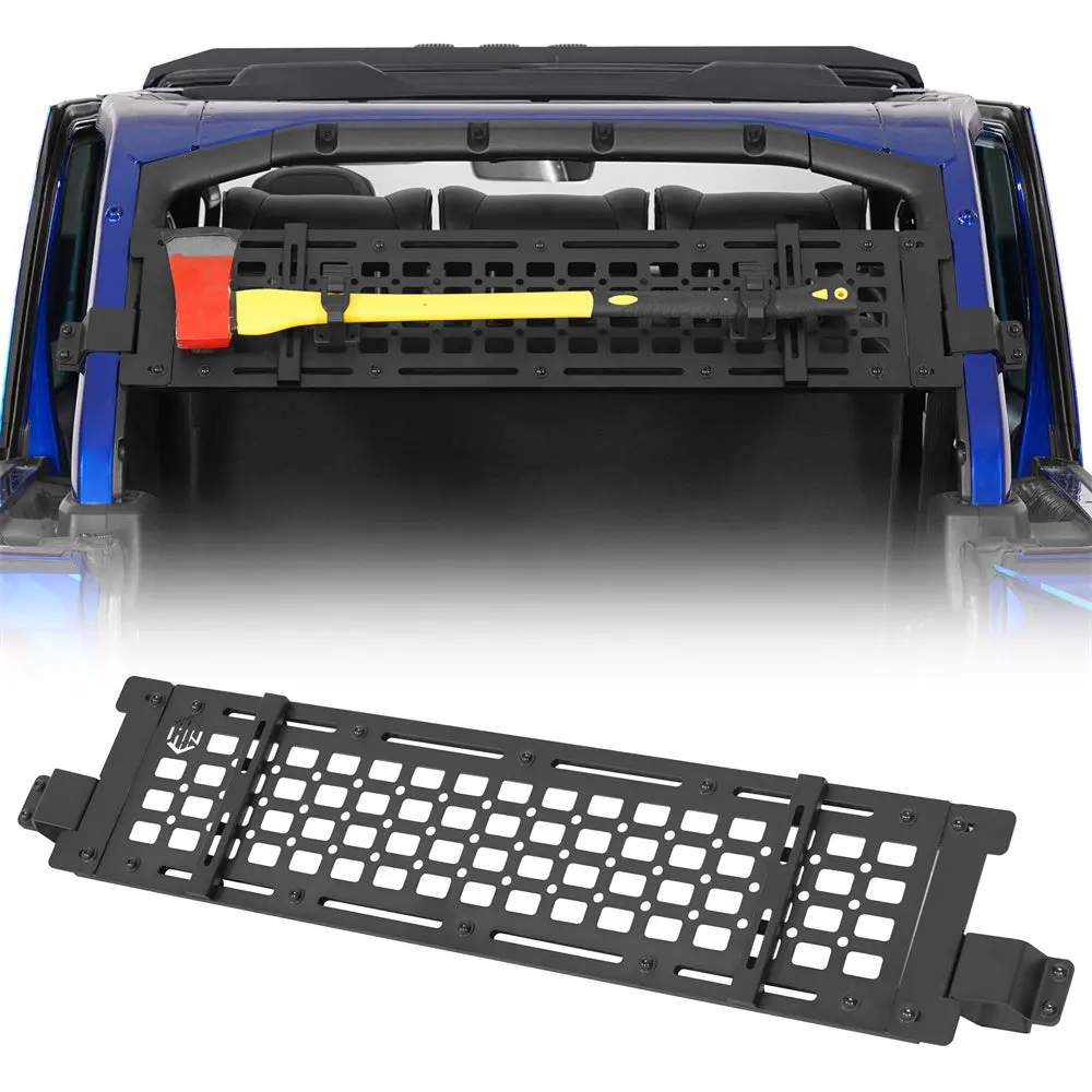 Jeep Jl Trunk Molle Panel Utility Rack For 2018-2026 Jeep Wrangler Jl 4-Door Hardtop - Hooke Road 1