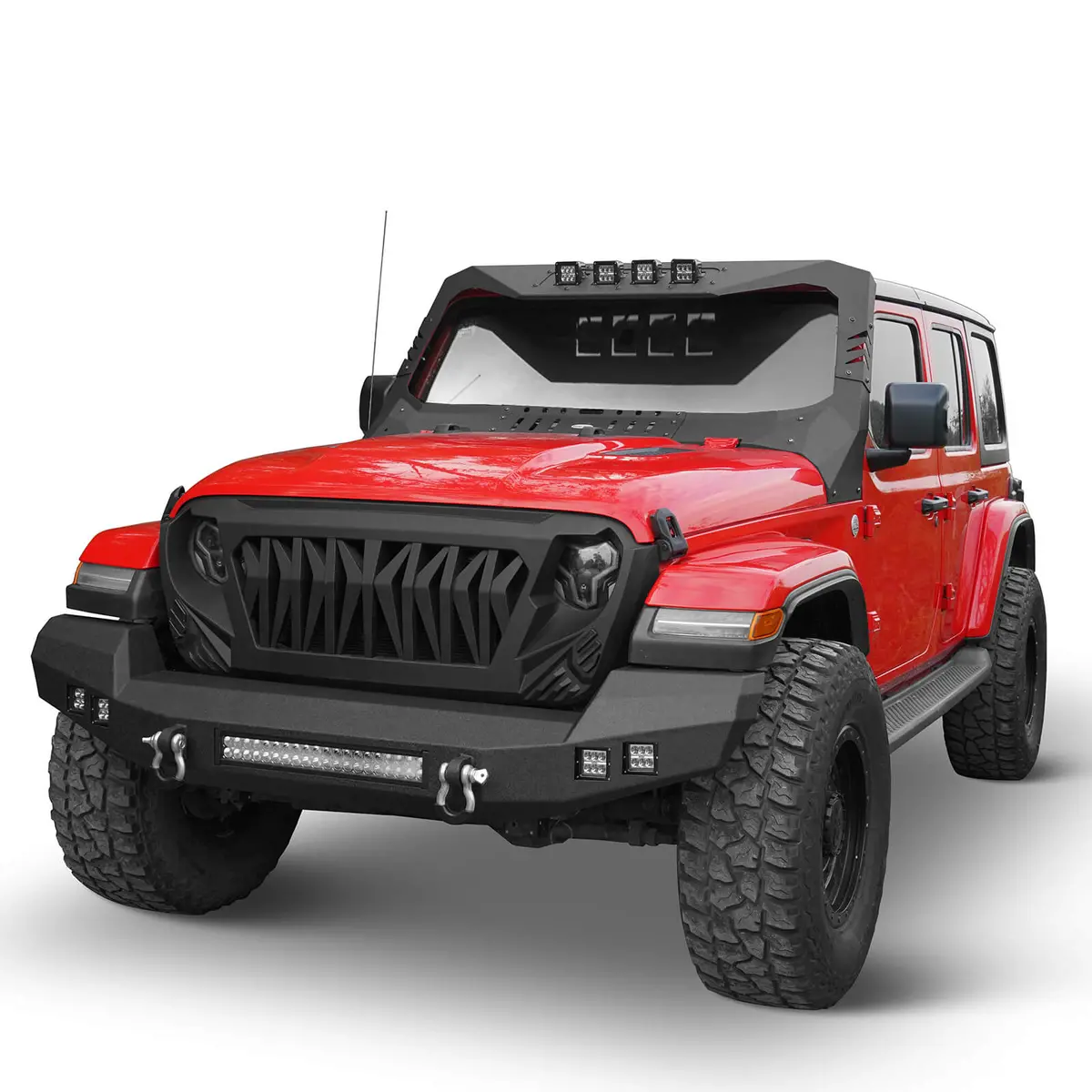 Climber Full Width Front Bumper(18-26 Wrangler Jl , 4Xe & 20-26 Gladiator Jt) - Hooke Road 1