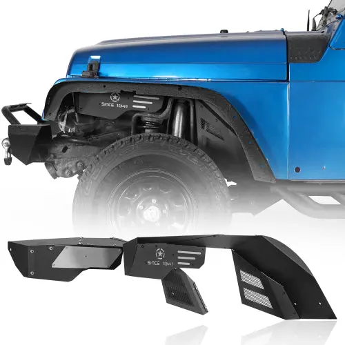 "Since 1941" Front Wheel Well Liners (97-06 Jeep Wrangler Tj) - Hooke Road 1