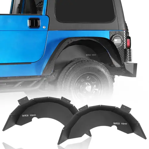 "Since 1941" Rear Wheel Well Liners (97-06 Jeep Wrangler Tj) - Hooke Road 1