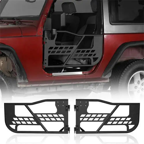 Hooke Road Jeep 2 Door Tube Doors Off Road Tubular Doors(07-18 Jeep Wrangler Jk Jku) 1