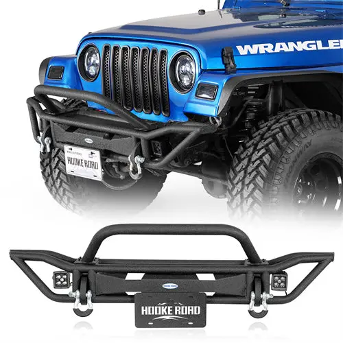 Jeep Tubular Front Bumper (97-06 Jeep Wrangler Tj) - Hooke Road 1