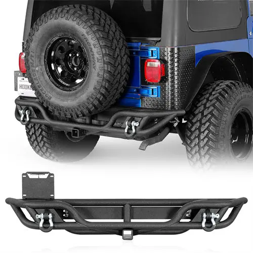 Jeep Tubular Rear Bumper (97-06 Jeep Wrangler Tj) - Hooke Road 1