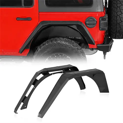 2018-2026 Jeep Wrangler Jl Aluminum Rear Fender Flares - Hooke Road 1