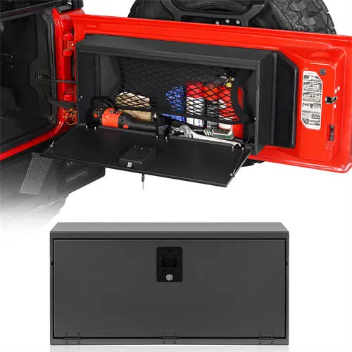 2018-2026 Jeep Wrangler Jl  Tailgate Storage Lock Box - Hooke Road 1