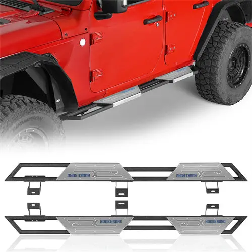 Jeep Wrangler Step Bars (18-26 Jeep Wrangler Jl 4-Door) - Hooke Road 1