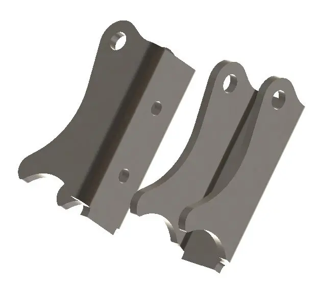 Jk Front Axle Shock Bracket Pair 1