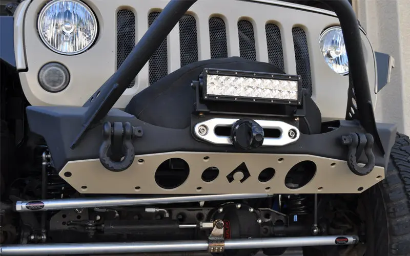 Jk Front Bumper Rock Guard - Aluminum 1