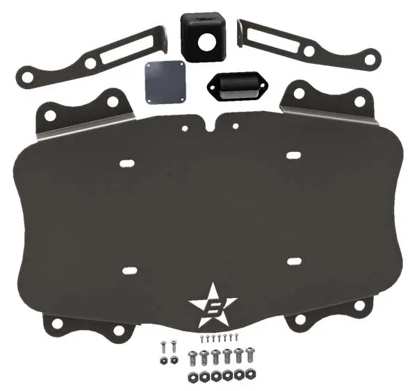 2018-Current Jeep Jl License Plate Delete Kit And Camera Mount 1