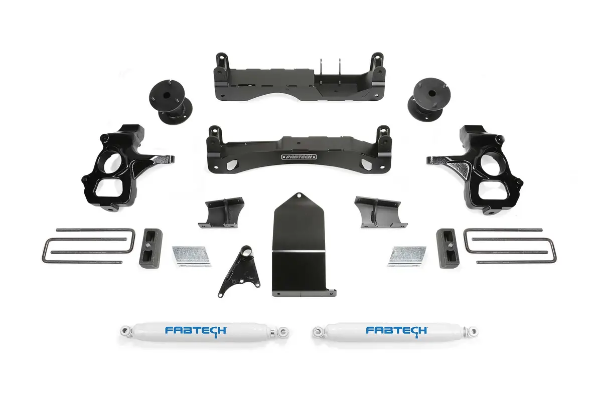 4" Basic Sys W/ Perf Shks 14-18 Gm C/K1500 P/U W/ Oe Forg Stl Uca 1