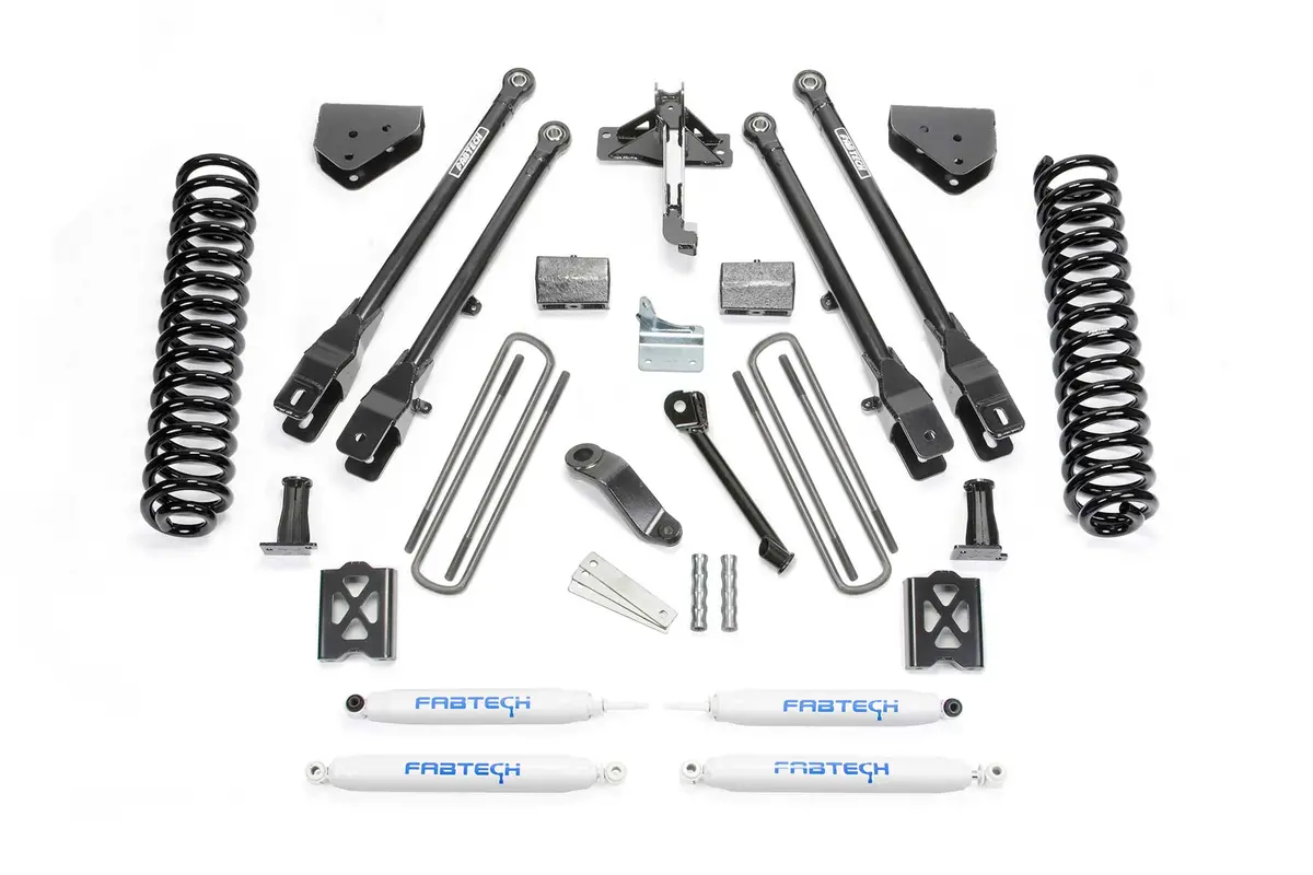 6" 4Link Sys W/Coils & Perf Shks 05-07 Ford F250 4Wd W/Factory Overload 1
