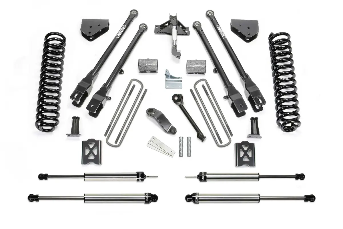 6" 4Link Sys W/Coils & Dlss Sh Ks 05-07 Ford F250 4Wd W/Factory Overload 1