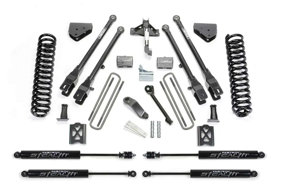 6" 4Link Sys W/Coils & Stealth 05-07 Ford F250 4Wd W/O Factory Overload 1
