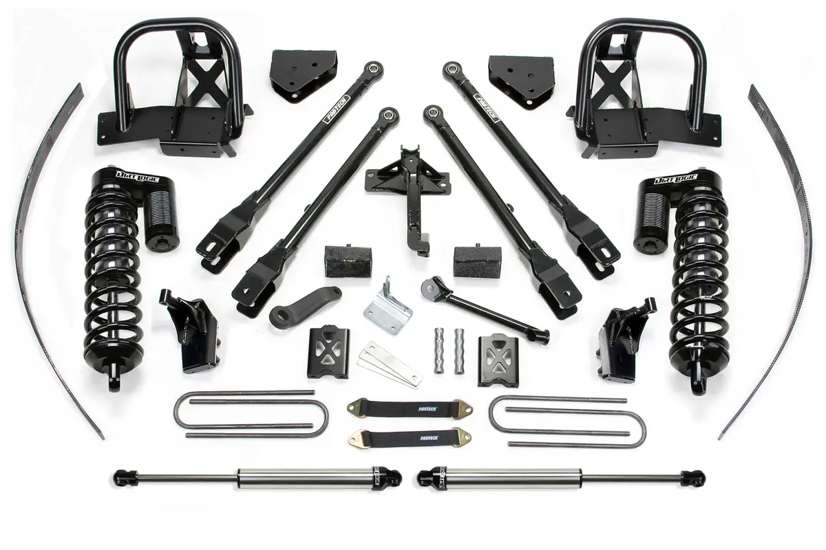 8" 4Link Sys W/Dlss 4.0 C/O & Rr Dlss 08-10 Ford F250 4Wd W/Factory Overload 1
