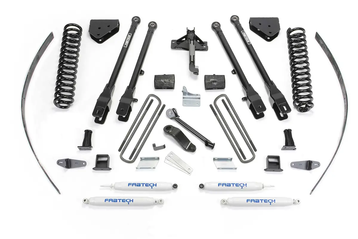 8" 4Link Sys W/Coils & Perf Shks 2008-16 Ford F250 4Wd W/O Factory Overload 1