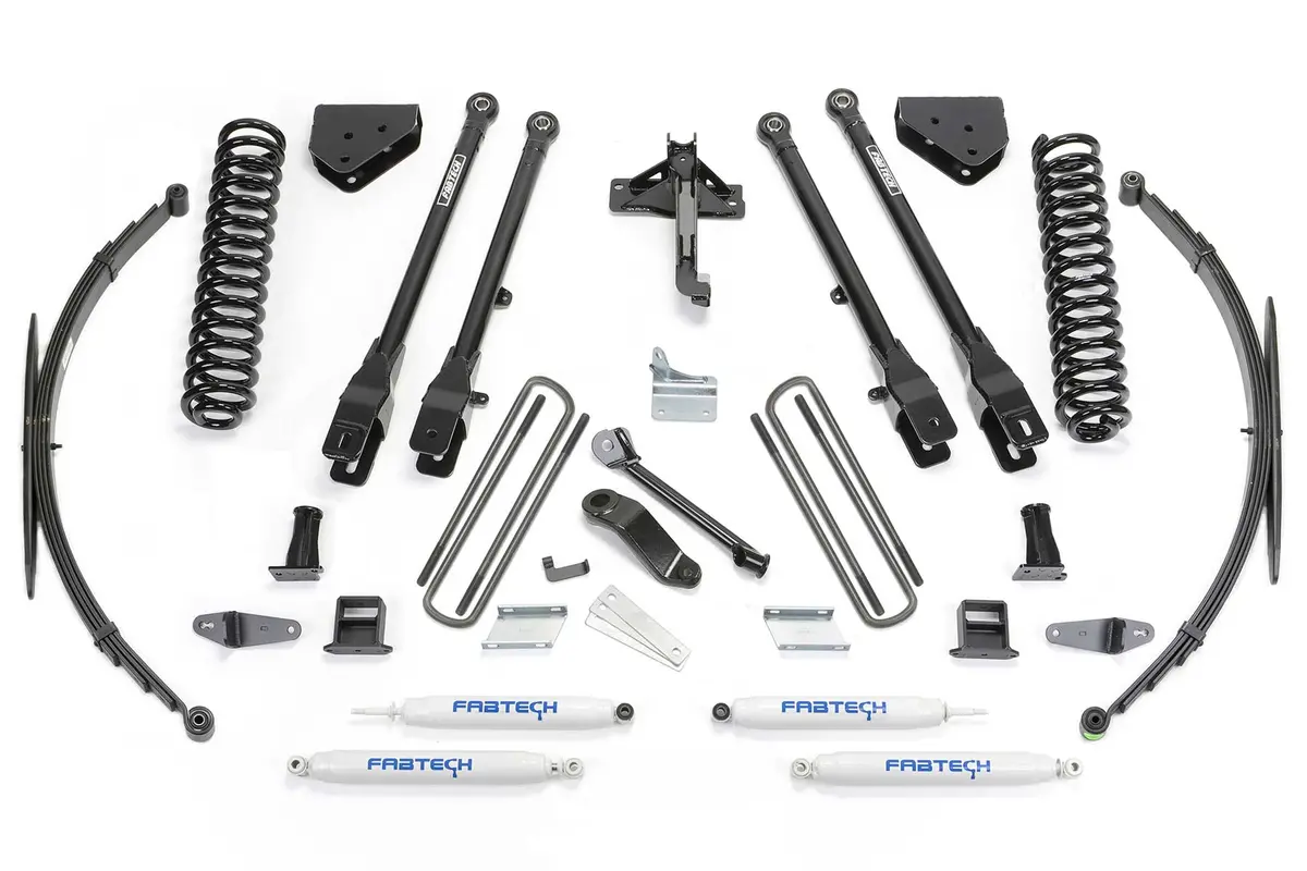 8" 4Link Sys W/Coils & Rr Lf Sprngs & Perf Shks 2008-16 Ford F250/350 4Wd 1
