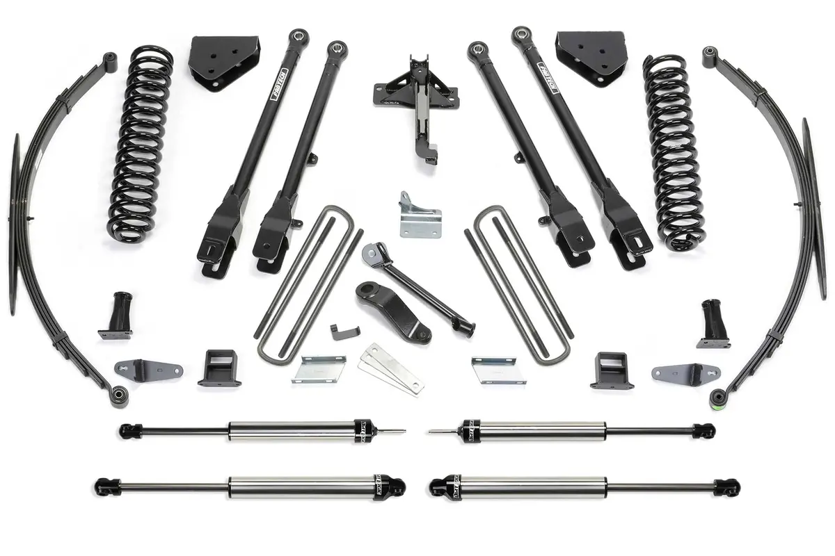 8" 4Link Sys W/Coils & Rr Lf Sprngs & Dlss Shks 2008-16 Ford F250/350 4Wd 1