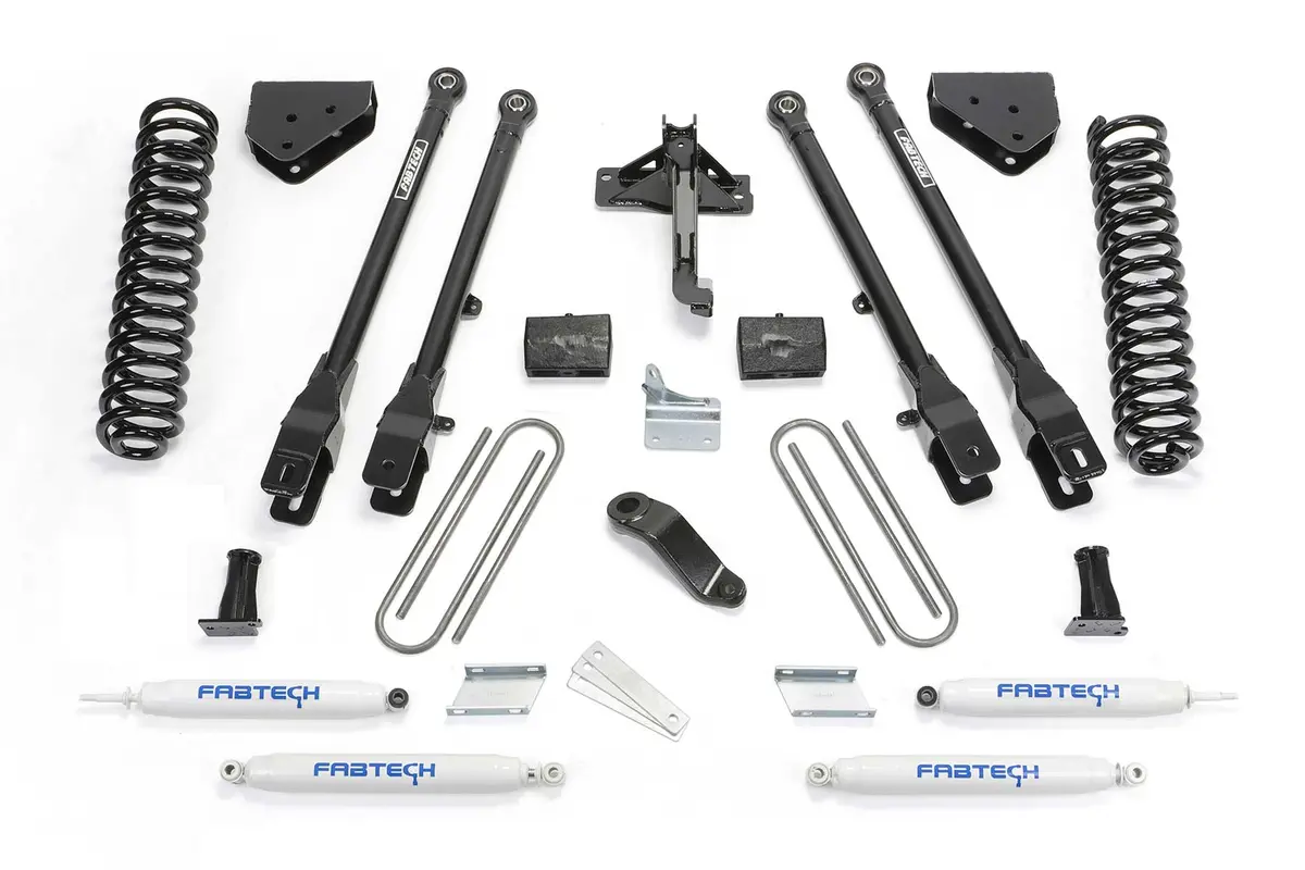 6" 4Link Sys W/Coils & Perf Shks 2008-16 Ford F350/450 4Wd 8 Lug 1