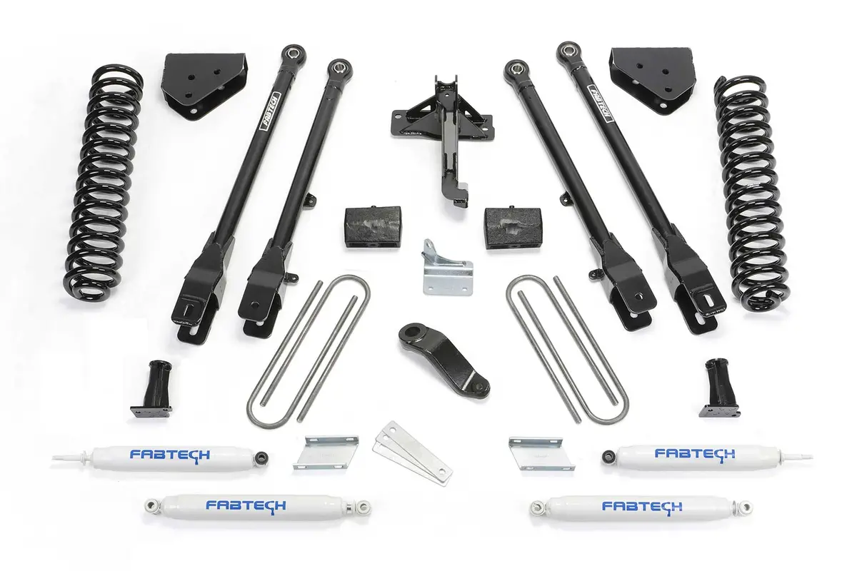 4" 4Link Sys W/Coils & Perf Shks 2008-16 Ford F250/F350 4Wd 1
