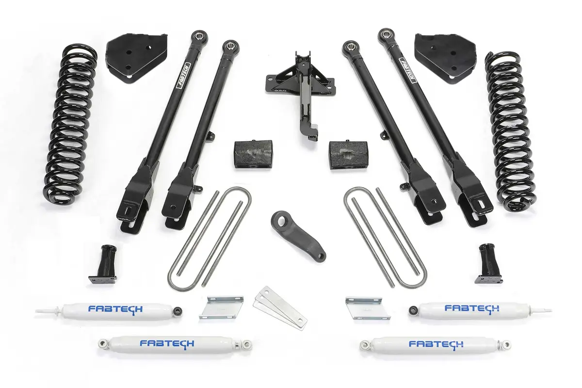 6" 4Link Sys W/Coils & Perf Shks 17-22 Ford F250/F350 4Wd Diesel 1