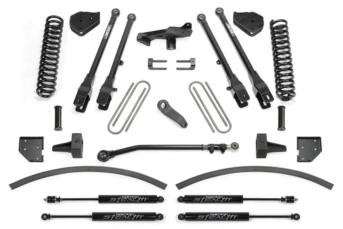 8" 4Link Sys W/Coils & Stealth Shks 17-22 Ford F250/F350 4Wd Diesel 1