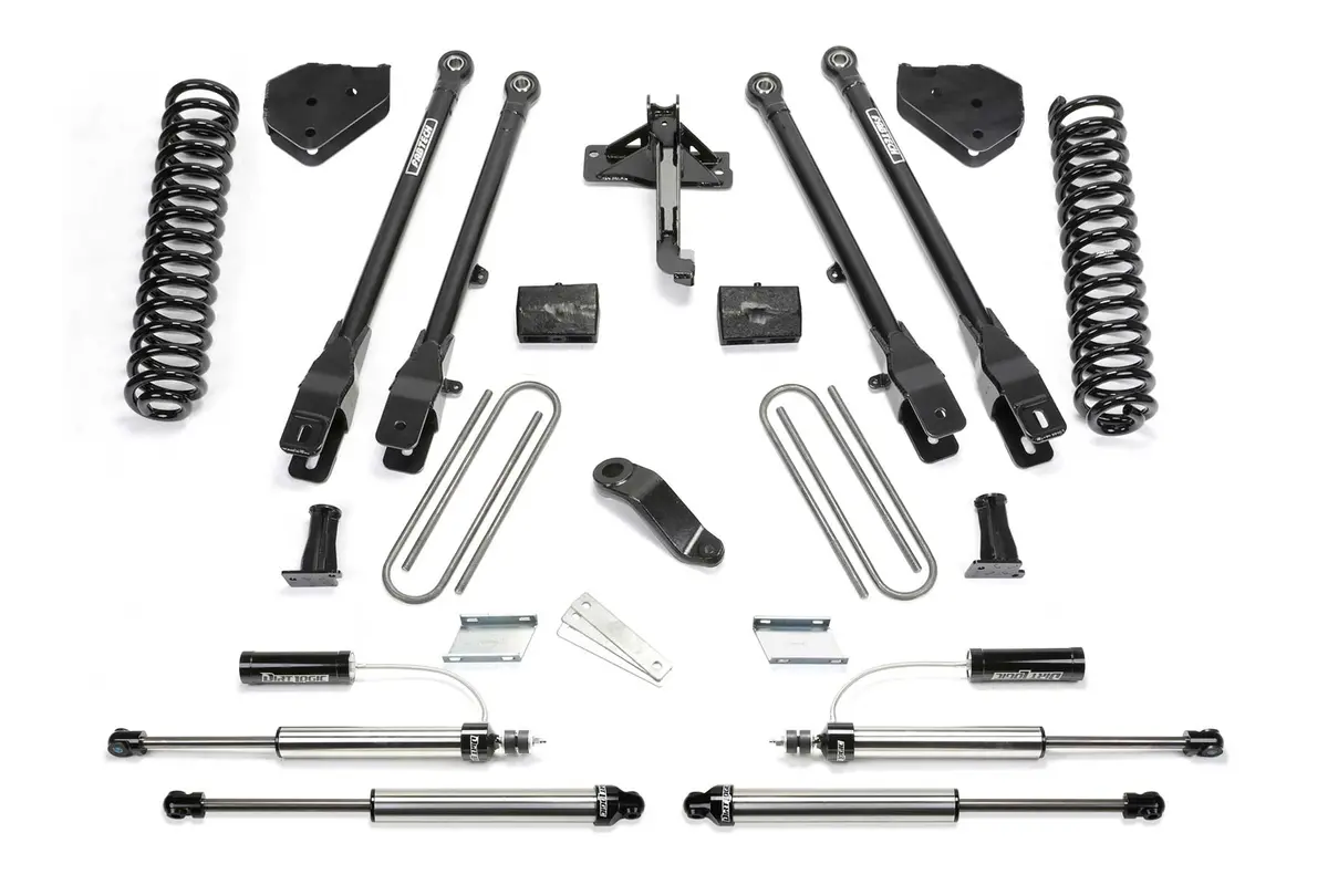 4" 4Link Sys W/Coils & 2.25 Dl Resi Frt And Dl Rr Shks 17-21 Ford F250/350 4Wd Gas 1