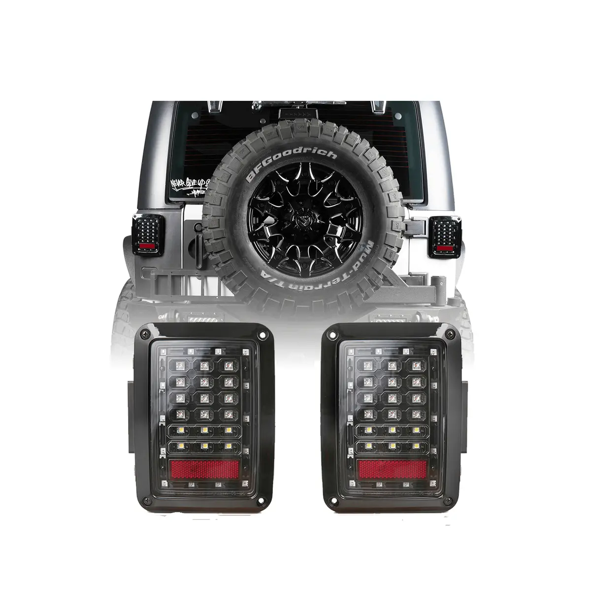 Hooke Road Led Tail Lights Assemble(07-18 Jeep Wrangler Jk Jku) 1