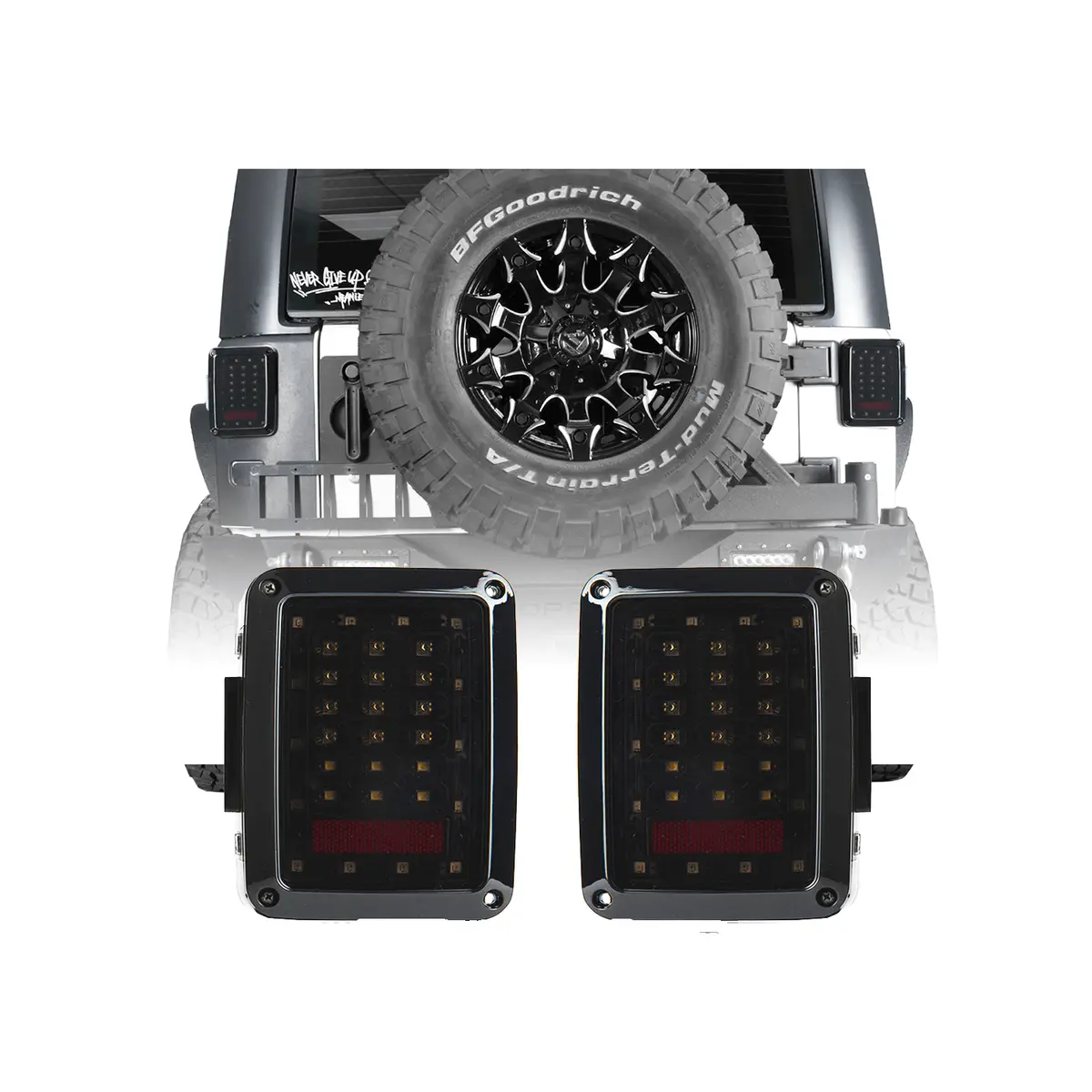 Hooke Road Led Tail Lights Assemble Brake Lights(07-18 Jeep Wrangler Jk Jku) 1