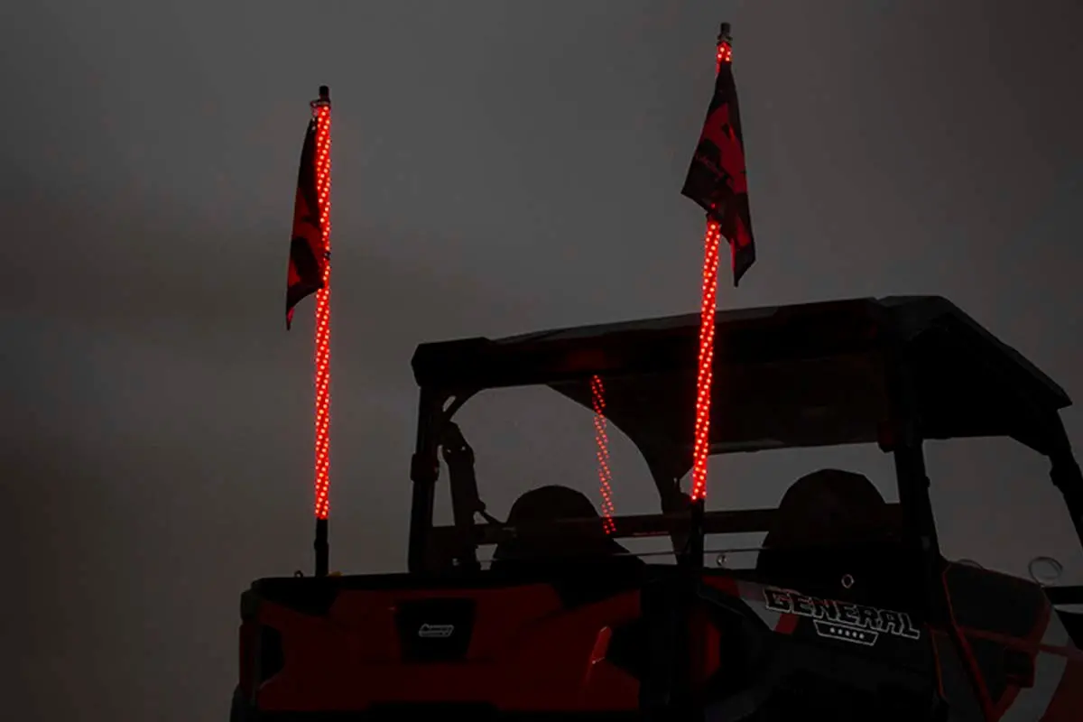 Multi-Color Led - Whip - 4' Long - Pair 1