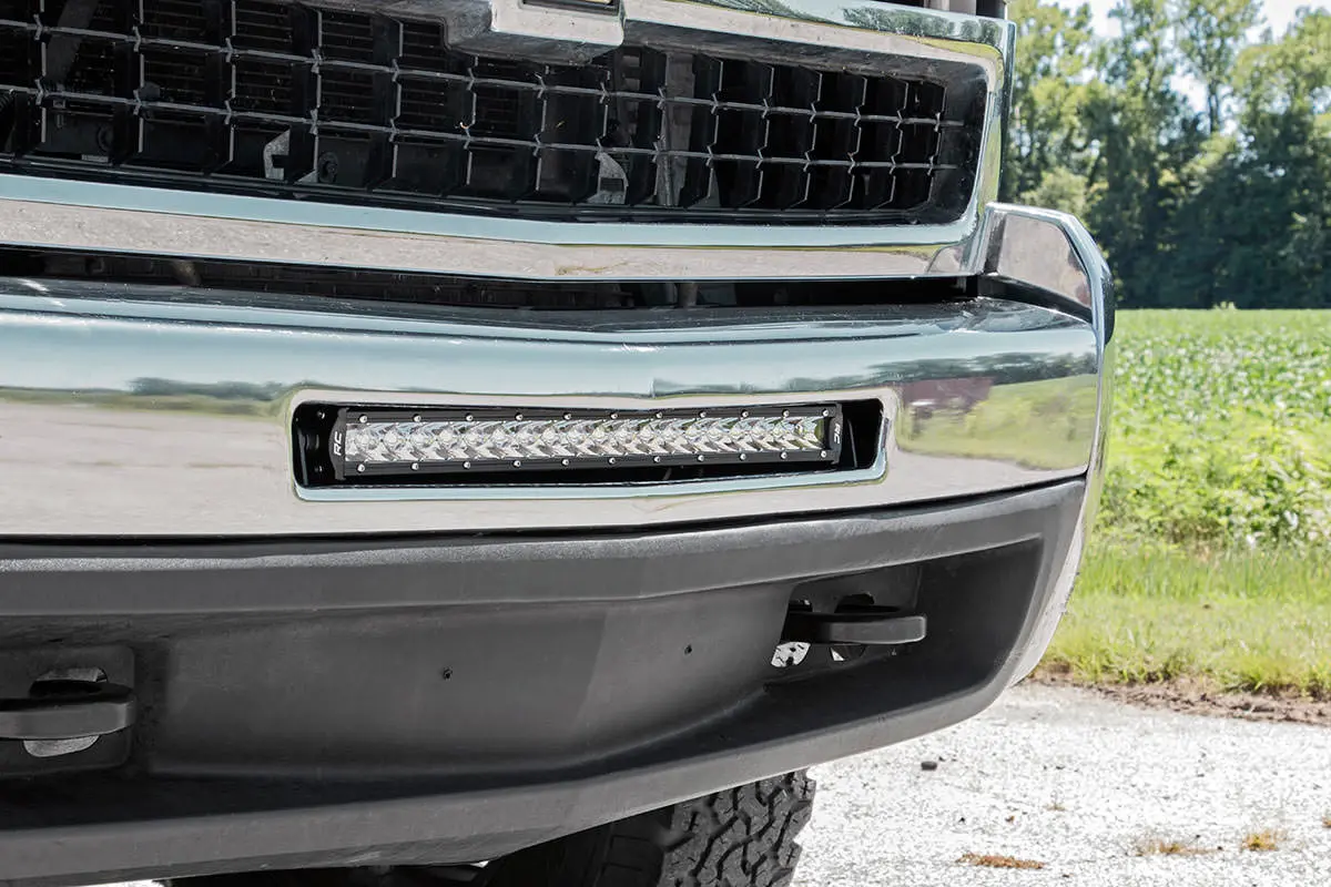 Led Light Mount - Bumper - 20 Inch - Chevy Silverado 1500 (07-13)/Silverado 2500 Hd (07-10) 1