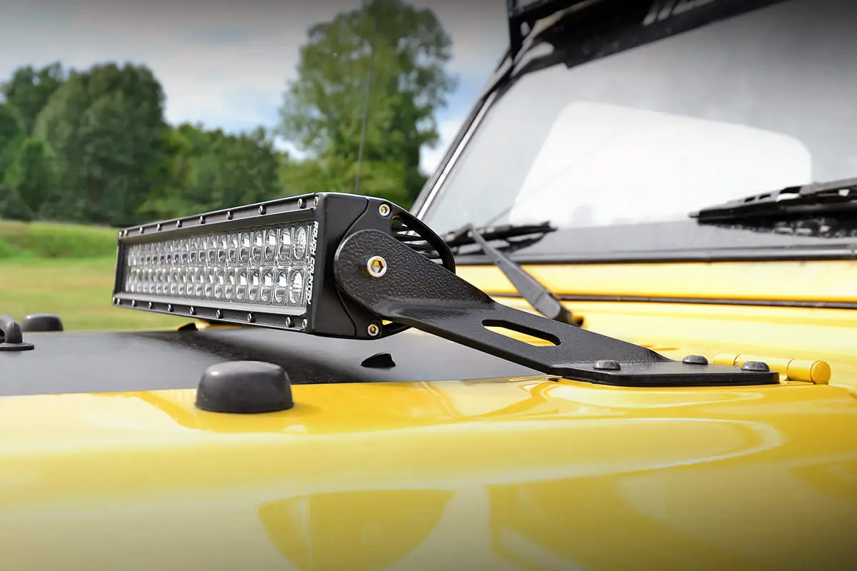Led Light Mount - Hood - 20 Inch - Jeep Wrangler Tj (97-06)/Wrangler Unlimited (04-06) 1