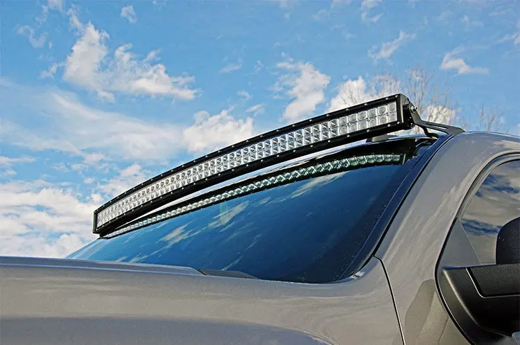 Led Light Mount - Upper Windshield - 50 Inch Curved - Chevy/Gmc 1500/1500 Suv/2500Hd/3500Hd (07-14) 1