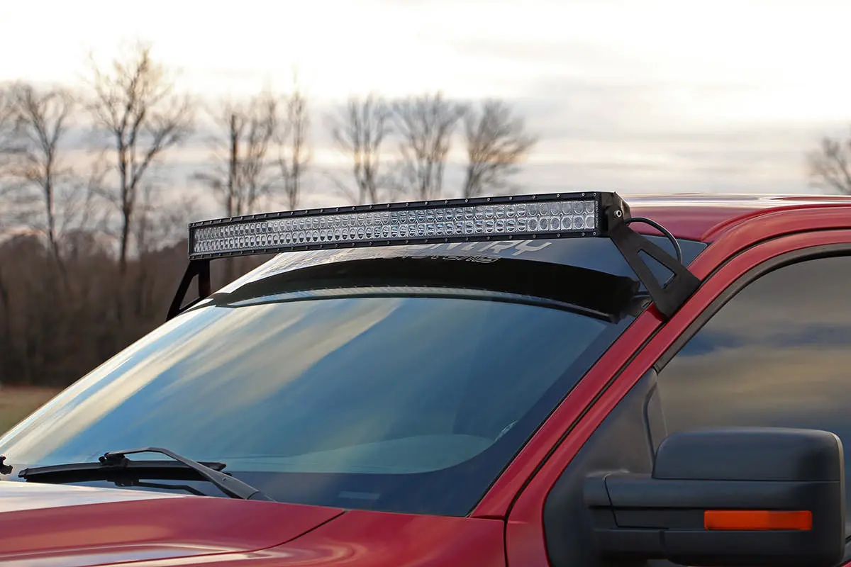 Led Light Mount - Upper Windshield - 54 Inch Curved - Ford F-150 2Wd/4Wd (04-14) 1